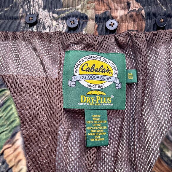 Cabelas Mossy Oak Break Up Suede Hunting Pants Brown Camo Waterproof Mens 3XLT - Picture 6 of 6